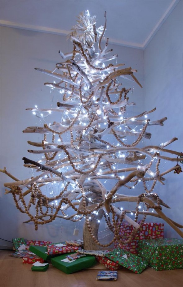 #4 Christmas Tree Made From Branches