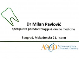 Stomatoloska ordinacija Dr. Milan Pavlovic Beograd